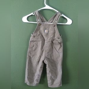 Carhartt tan overalls 18 months